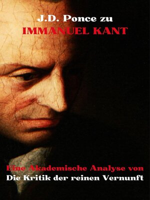 cover image of J.D. Ponce zu Immanuel Kant